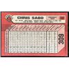 Image 2 : 1989 BOWMAN CHRIS SABO ROOKIE CARD