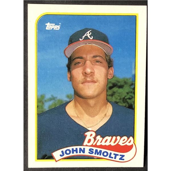 1989 TOPPS JOHN SMOLTZ (HOF) ROOKIE CARD