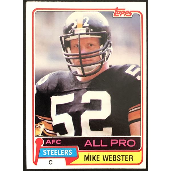 1981 TOPPS MIKE WEBSTER (HOF)