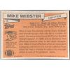Image 2 : 1981 TOPPS MIKE WEBSTER (HOF)