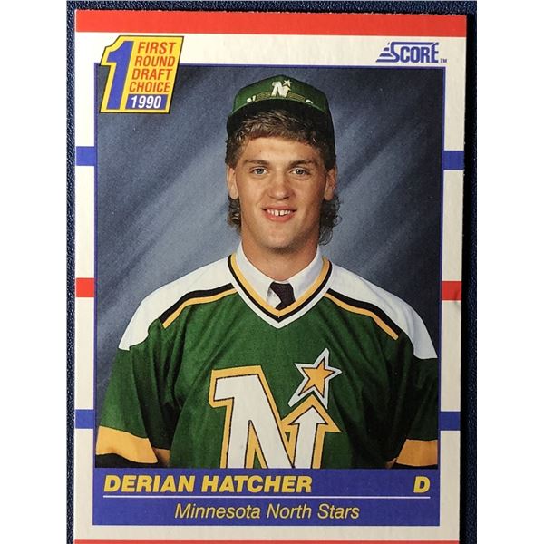 1990 SCORE DERIAN HATCHER ROOKIE CARD