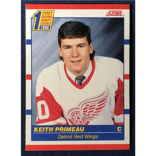 1990 SCORE KEITH PRIMEAU ROOKIE CARD