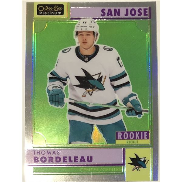 2022-23 O-PEE-CHEE PLATINUM THOMAS BORDELEAU ROOKIE CARD