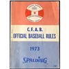 Image 1 : CFAB OFFICIAL BASEBALL RULES 1973