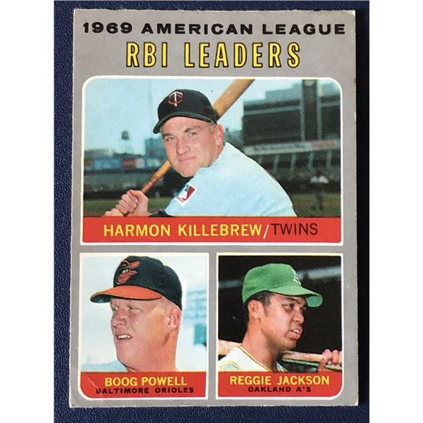 1970 O-PEE-CHEE REGGIE JACKSON/HARMON KILLEBREW (HOF) LL