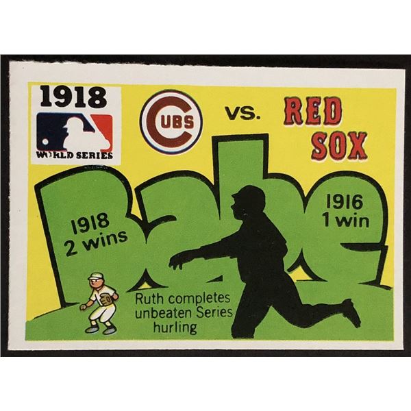 1971 FLEER WORLD SERIES BLACK BACK BABE RUTH (HOF)