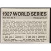 Image 2 : 1971 FLEER WORLD SERIES BLACK BACK BABE RUTH/LOU GEHRIG (HOF)