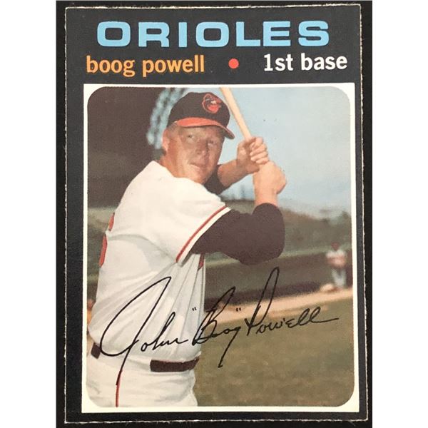 1971 O-PEE-CHEE HIGH NUMBER BOOG POWELL