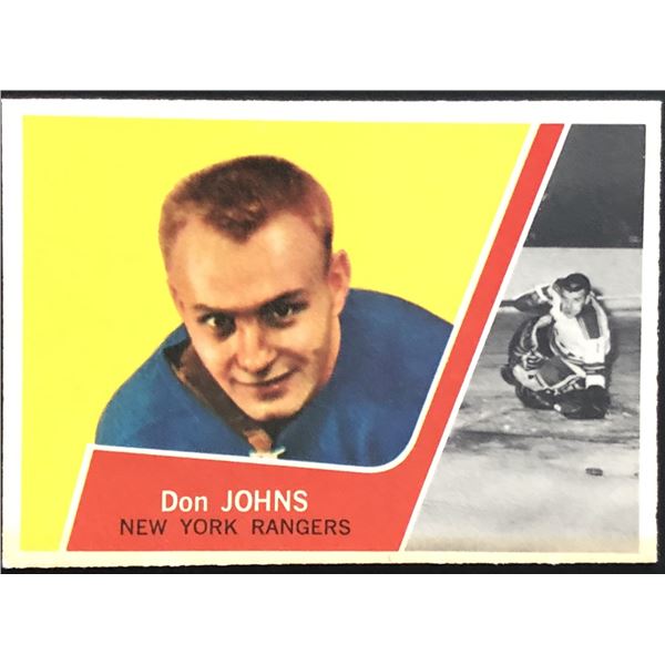 1963-64 O-PEE-CHEE DOUG JOHNS ROOKIE CARD