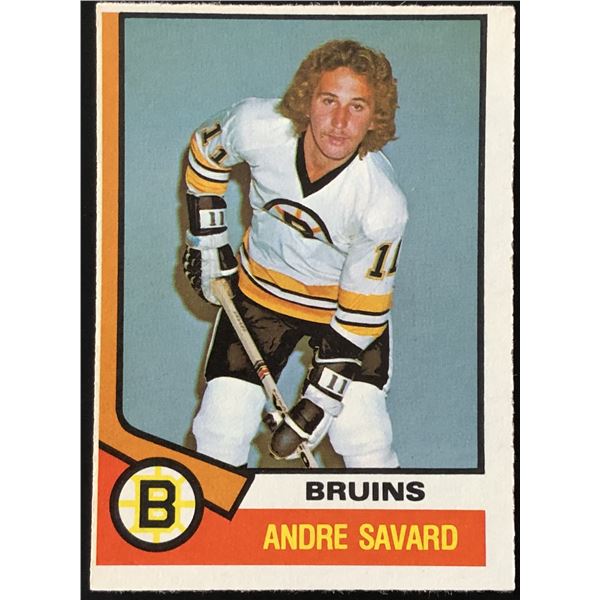 1974-75 O-PEE-CHEE ANDRE SAVARD ROOKIE CARD