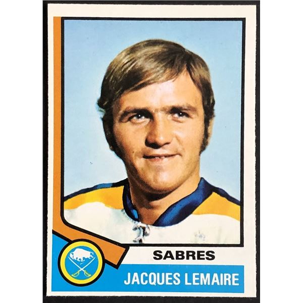 1974-75 O-PEE-CHEE JACQUES LEMAIRE (HOF)