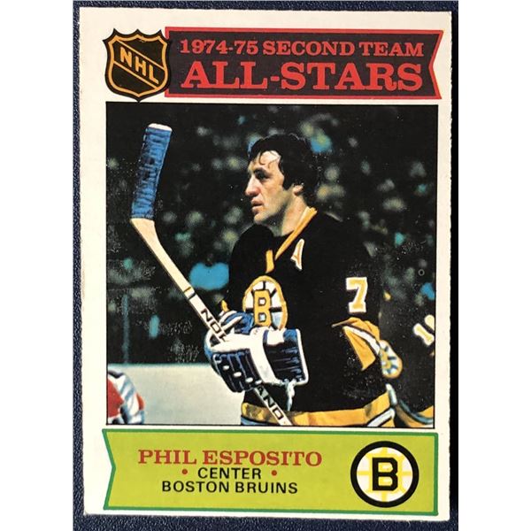 1975-76 O-PEE-CHEE PHIL ESPOSITO (HOF) AS