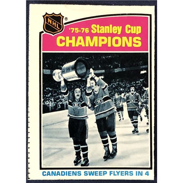 1976-77 O-PEE-CHEE MONTREAL CANADIENS STANLEY CUP