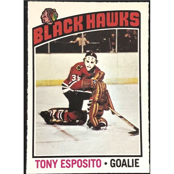 1976-77 O-PEE-CHEE TONY ESPOSITO (HOF)
