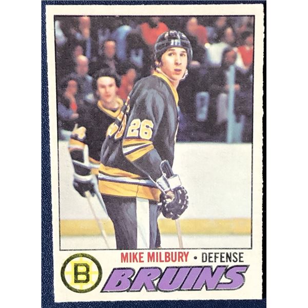 1977-78 O-PEE-CHEE MIKE MILBURY ROOKIE CARD