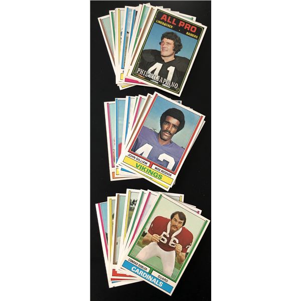 1974 TOPPS NFL COLLECTION - 25 CARDS