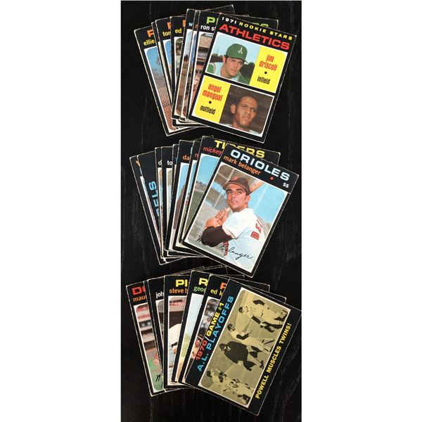 1971 O-PEE-CHEE BASEBALL COLLECTION - 25 CARDS