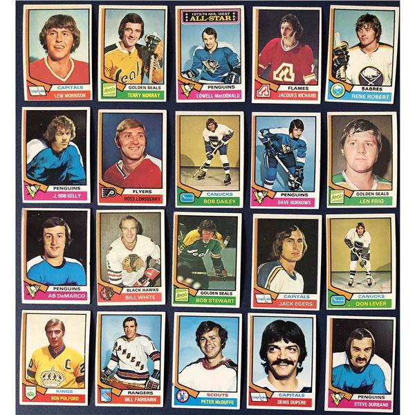 1974-75 TOPPS HOCKEY COLLECTION - 20 CARDS
