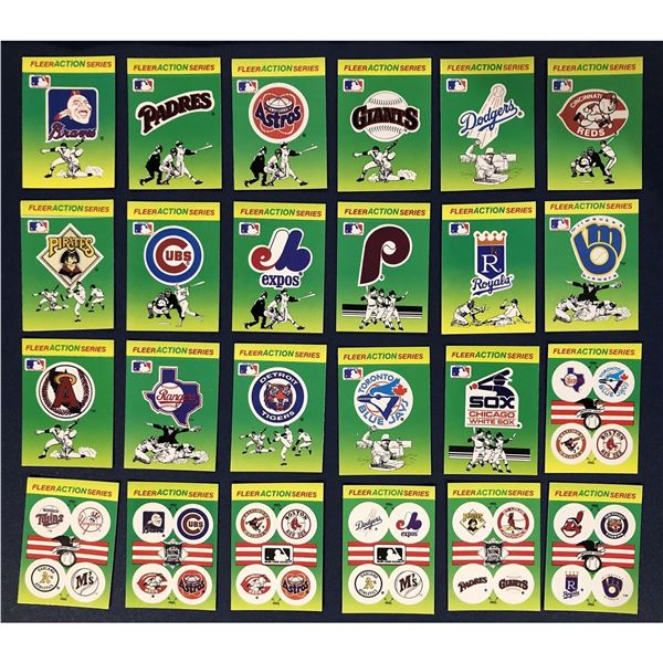 1990 FLEER BASEBALL INSERT STICKERS