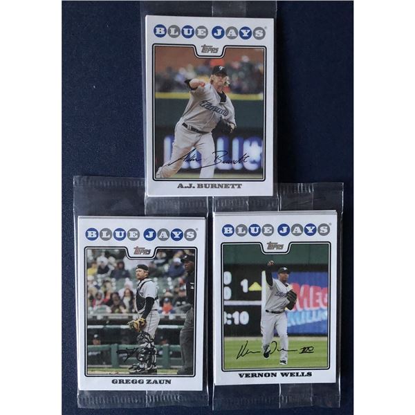 2008 TOPPS PROMOTIONAL TORONTO BLUE JAYS TEAM PACKS (3)