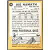 Image 2 : 1967 TOPPS JOE NAMATH (HOF)