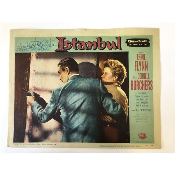 Istanbul original 1957 vintage lobby card