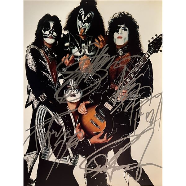Kiss band signed photo