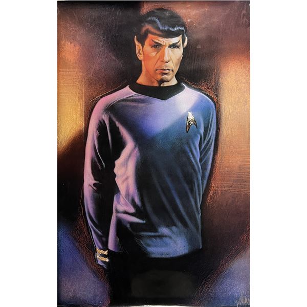 Rare Star Trek 1991 character illustration of Spock by Drew Struzan original movie poster