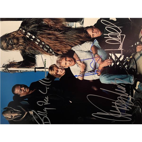 Star Wars Force Awakens cast signed photo