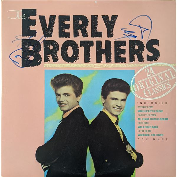 The Everly Brothers 24 Original Classics Signed Album. GFA Authenticated