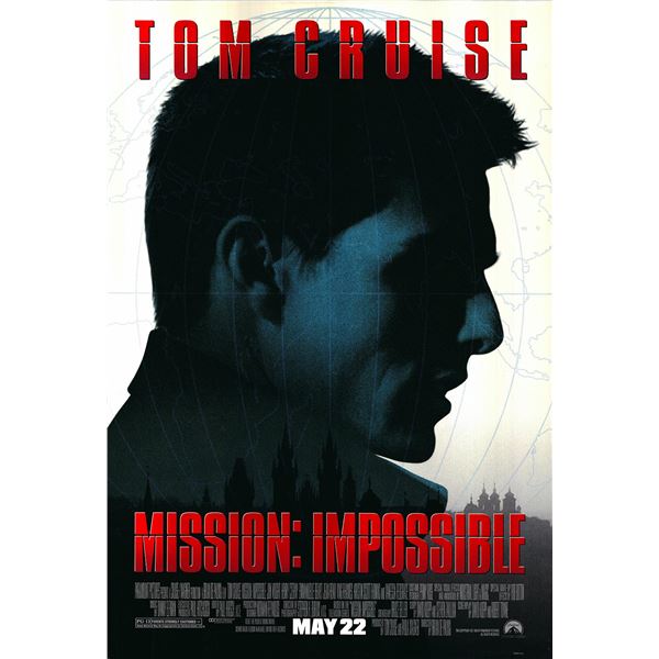 Mission: Impossible 1996 original movie poster