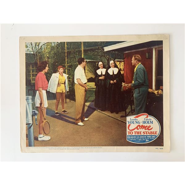 Come to the Stable original 1949 vintage lobby card