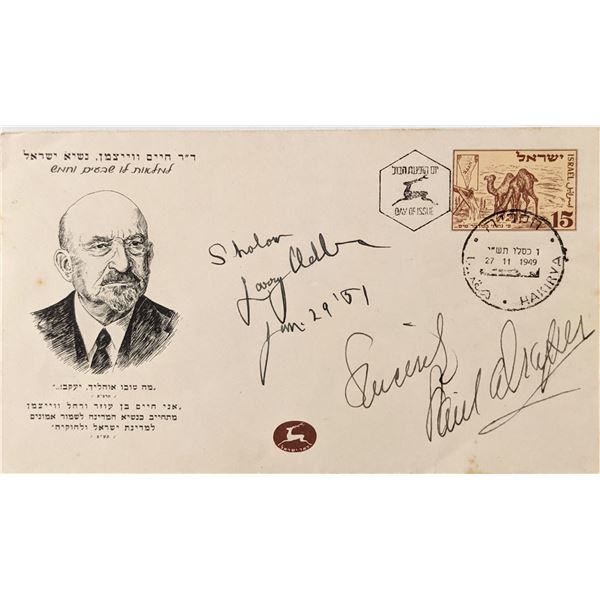 Paul Draper and Larry Adler Signed Israeli Commemorative Cover