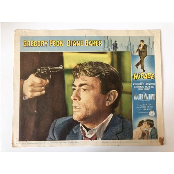 Mirage original 1965 vintage lobby card