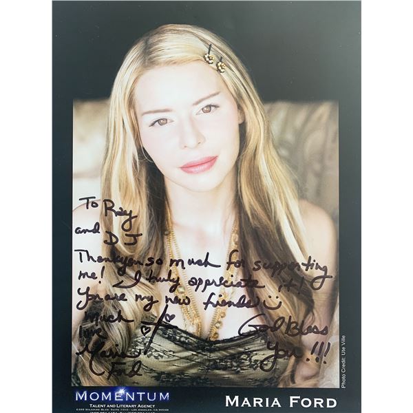 Maria Ford Signed Photo