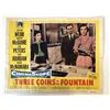 Image 1 : Three Coins in the Fountain original 1954 vintage lobby card