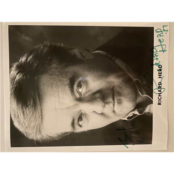 Star Trek Richard Herd signed photo