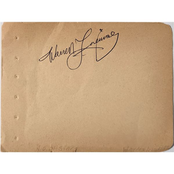 Trumpeter Warren Luening Signature Cut