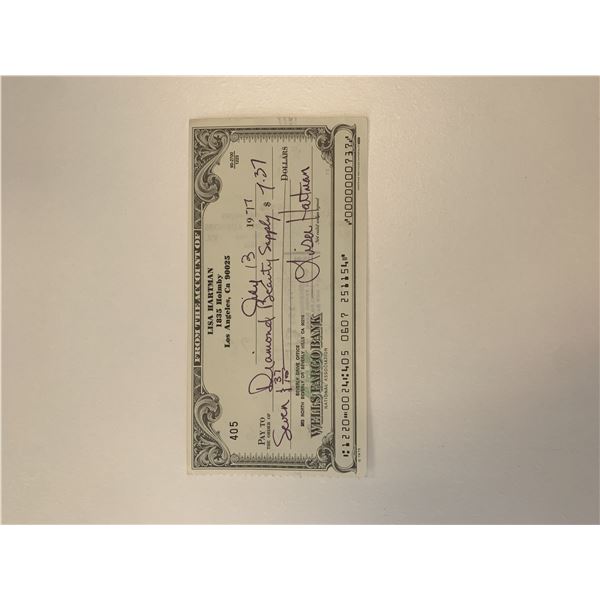 Knots Landing Lisa Hartman signed check