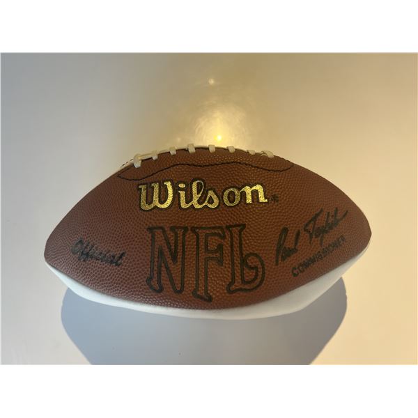 Tiki Barber and Tony Siragusa signed football. GFA authenticated