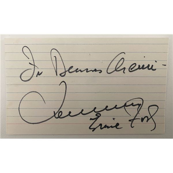 Singer Tennessee Ernie Ford original signature