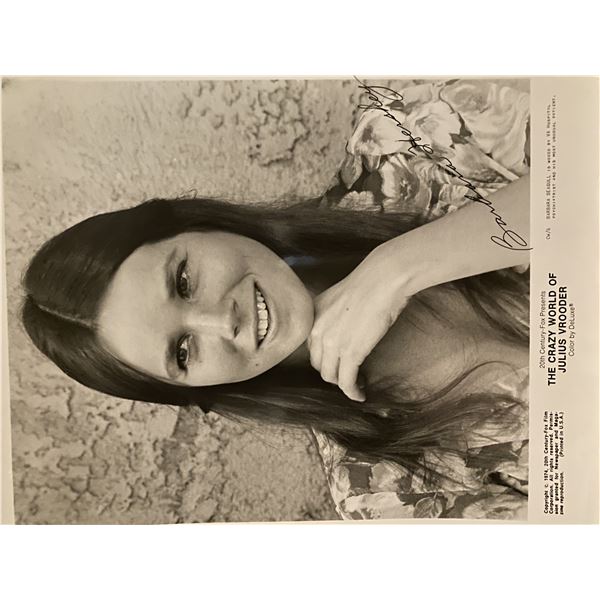 The Crazy World of Julius Vrooder Barbara Hershey signed movie photo