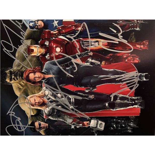The Avengers cast signed photo