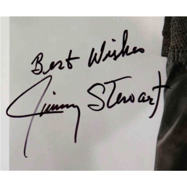 Jimmy Stewart signed portrait photo