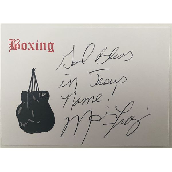 Boxer Marcus Frazier original signature