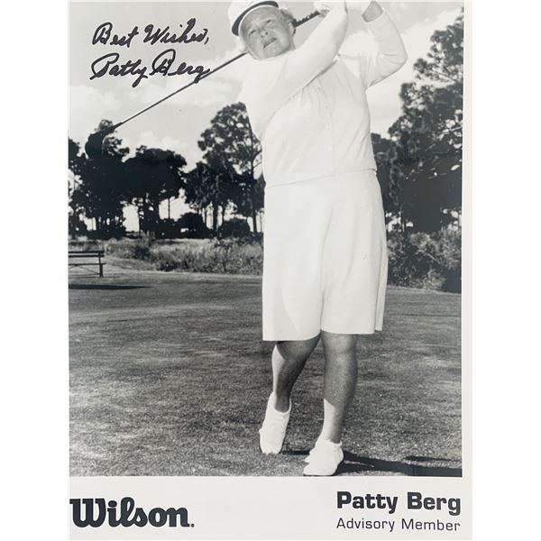Patty Berg Signed Photo