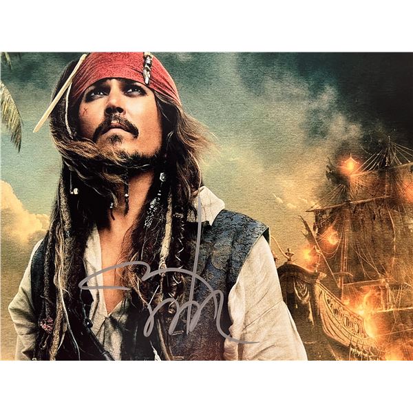 Pirates of the Carribean Johnny Depp signed photo