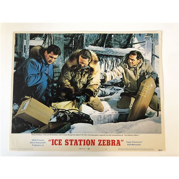 Ice Station Zebra original 1969 vintage lobby card