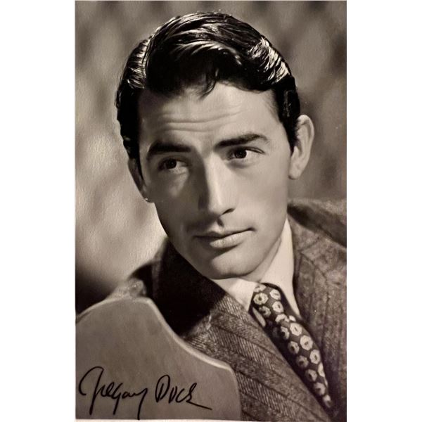 Gregory Peck signed photo