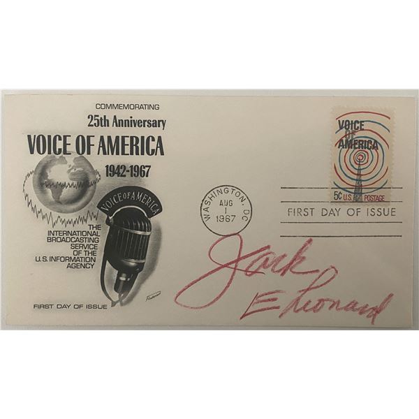 Comedian Jack E. Leonard signed first day cover